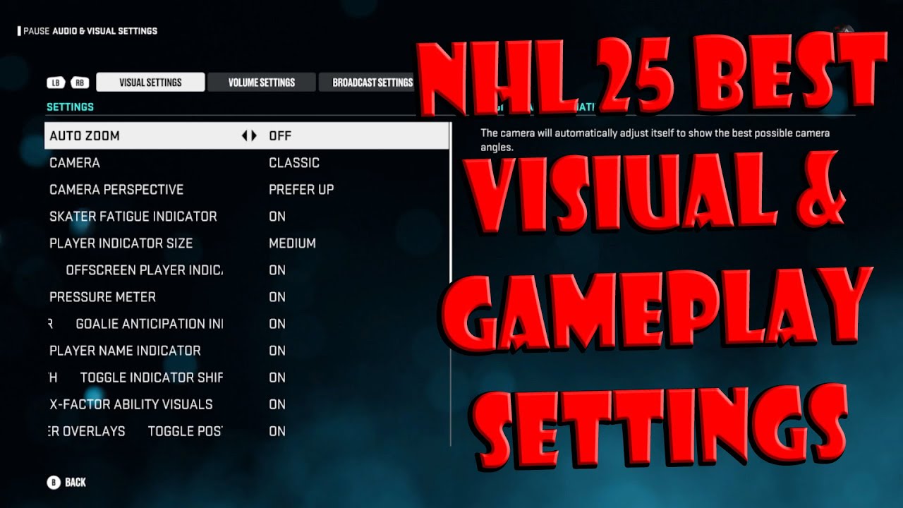 NHL 25: лучшие настройки игрового процесса и графики для победы