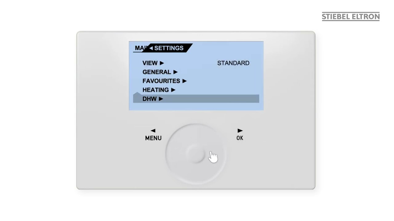 Heat Pump Setting the Hot Water Temperature