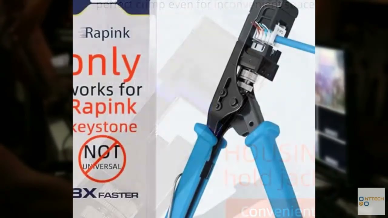 Review - Rapink Speed Keystone Jack Tool for 90 Degree RJ45 Keystone, Ethernet Keystone P