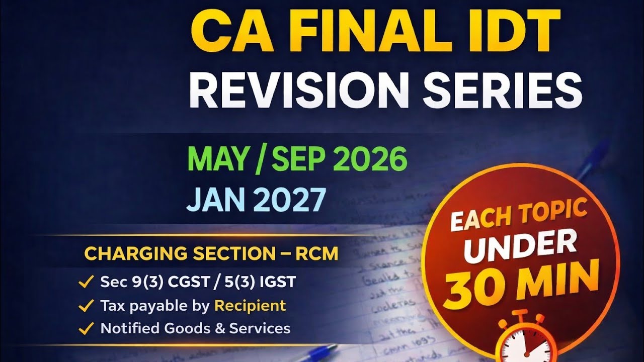 Charging Sections | CA Final IDT | Revision | May 2026