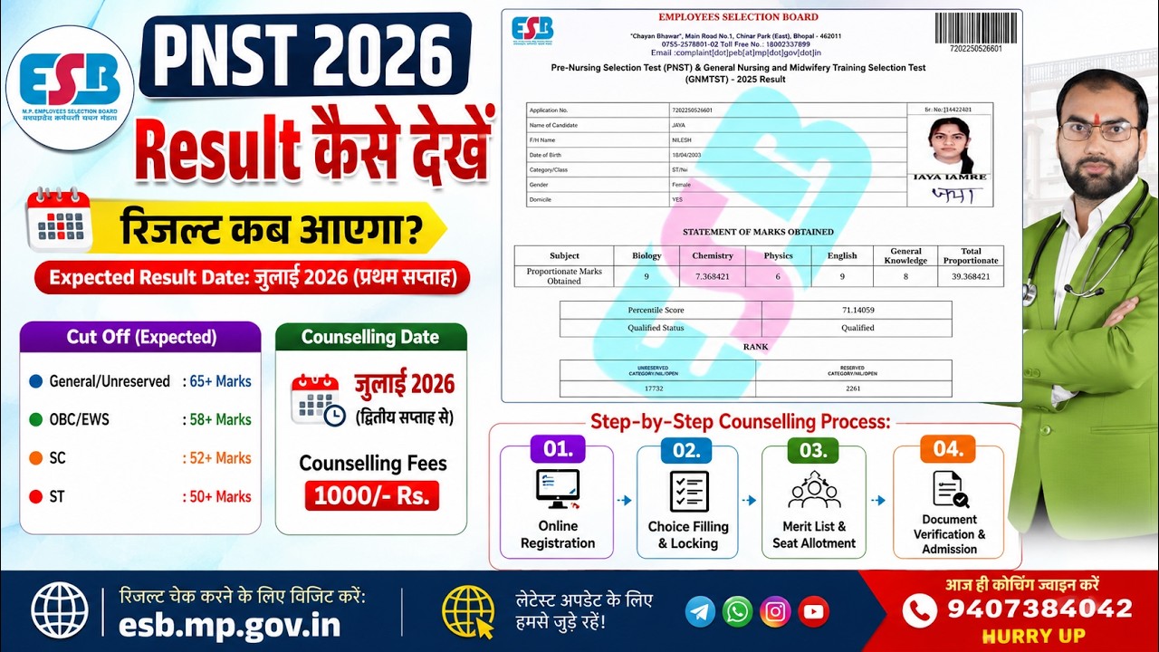 How to check MP PNST 2026 Result | PNST Result 2026 #pnstresult2026