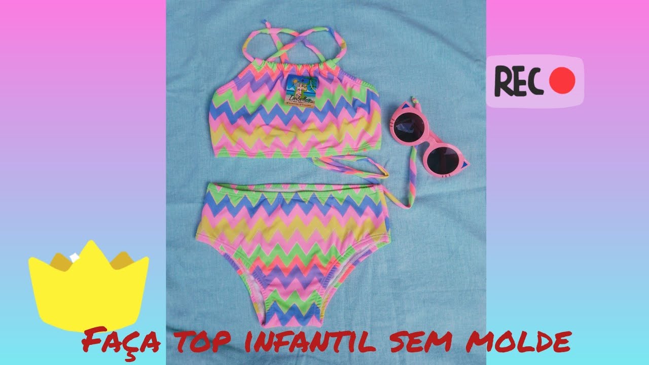 biquíni infantil rápido e fácil👙