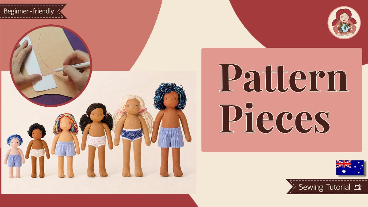 DIY | Making a Waldorf Doll: Tracing and Sewing the Pattern Pieces | Sami Doll Tutorials