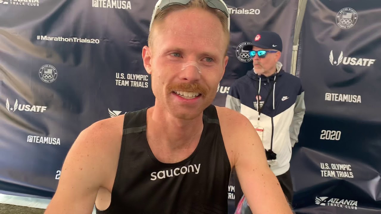 Jared Ward after 27th place finish at 2020 Olympic Marathon Trials