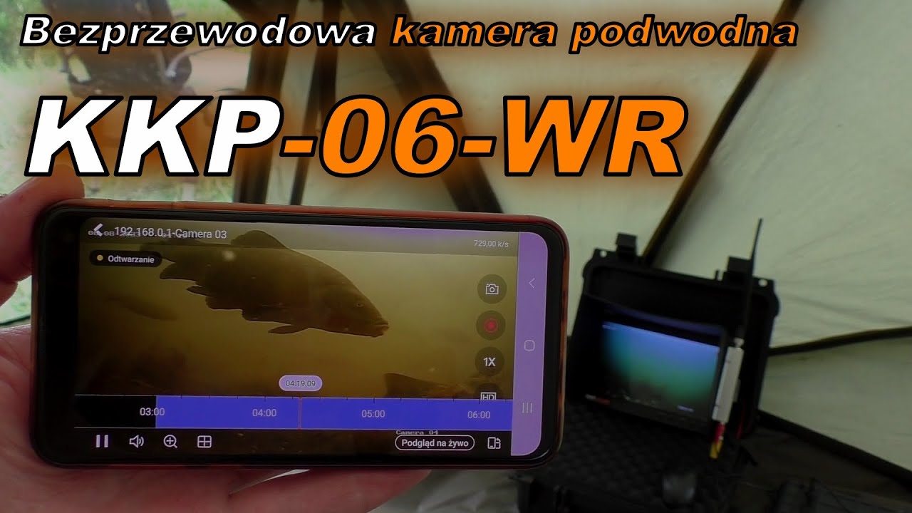 Bezprzewodowa kamera podwodna KKP-06-WR - dla karpiarzy