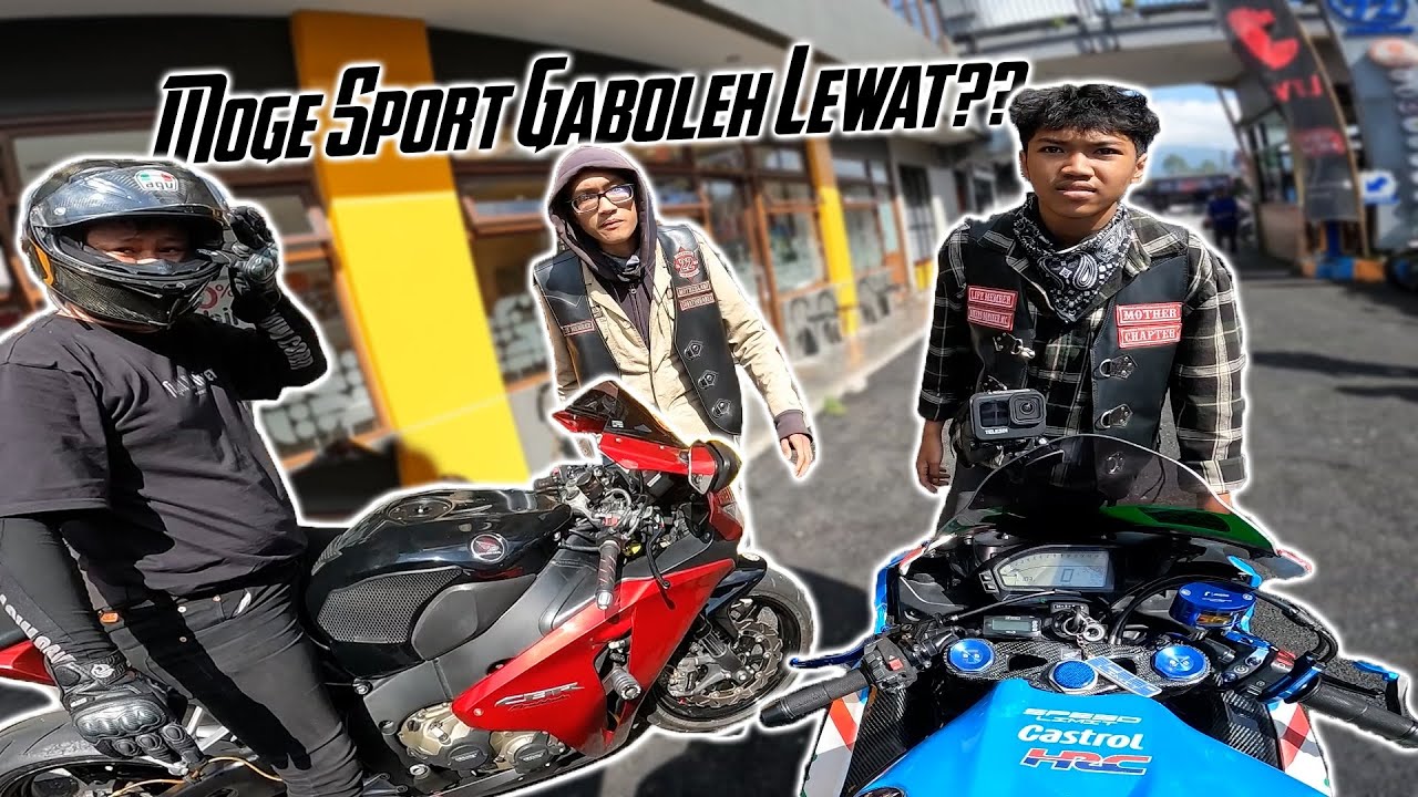 Gaboleh Lewat!! Moge dihadang SunMoRi Lembang | Duo CBR1000 GSX1000