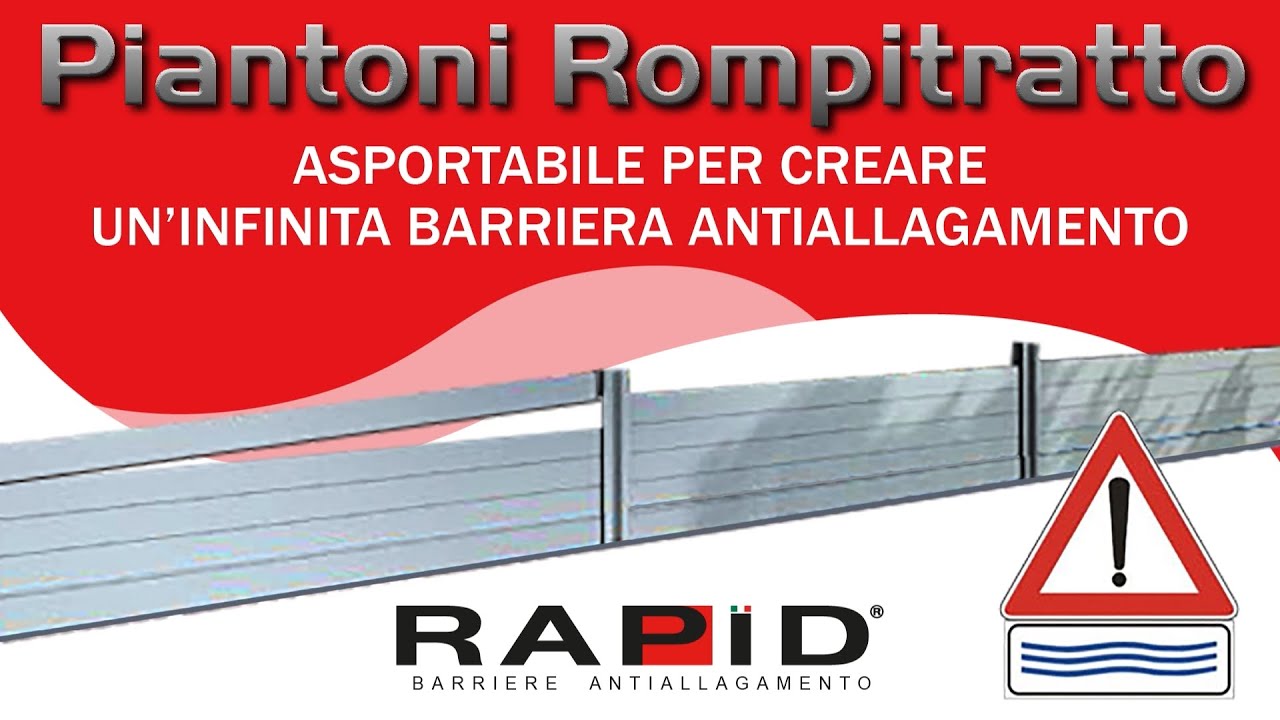 RAPID Anti-Allagamento - Piantone d'Unione per Infinite Barriere Anti-Allagamento