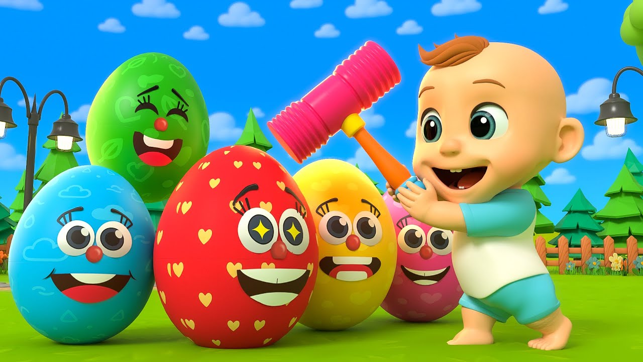 Des œufs surprises à la ferme | Récréation avec des jouets | Apprendre les chiffres en s'amusant