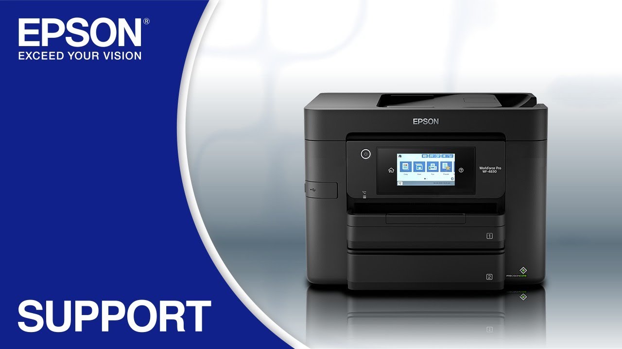 Epson WorkForce WF-4833 | Wireless Setup Using the Control Panel