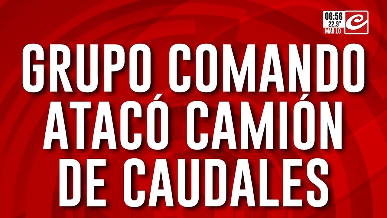 Simularon operativo policial y llevaron a cabo impresionante asalto a camión de caudales
