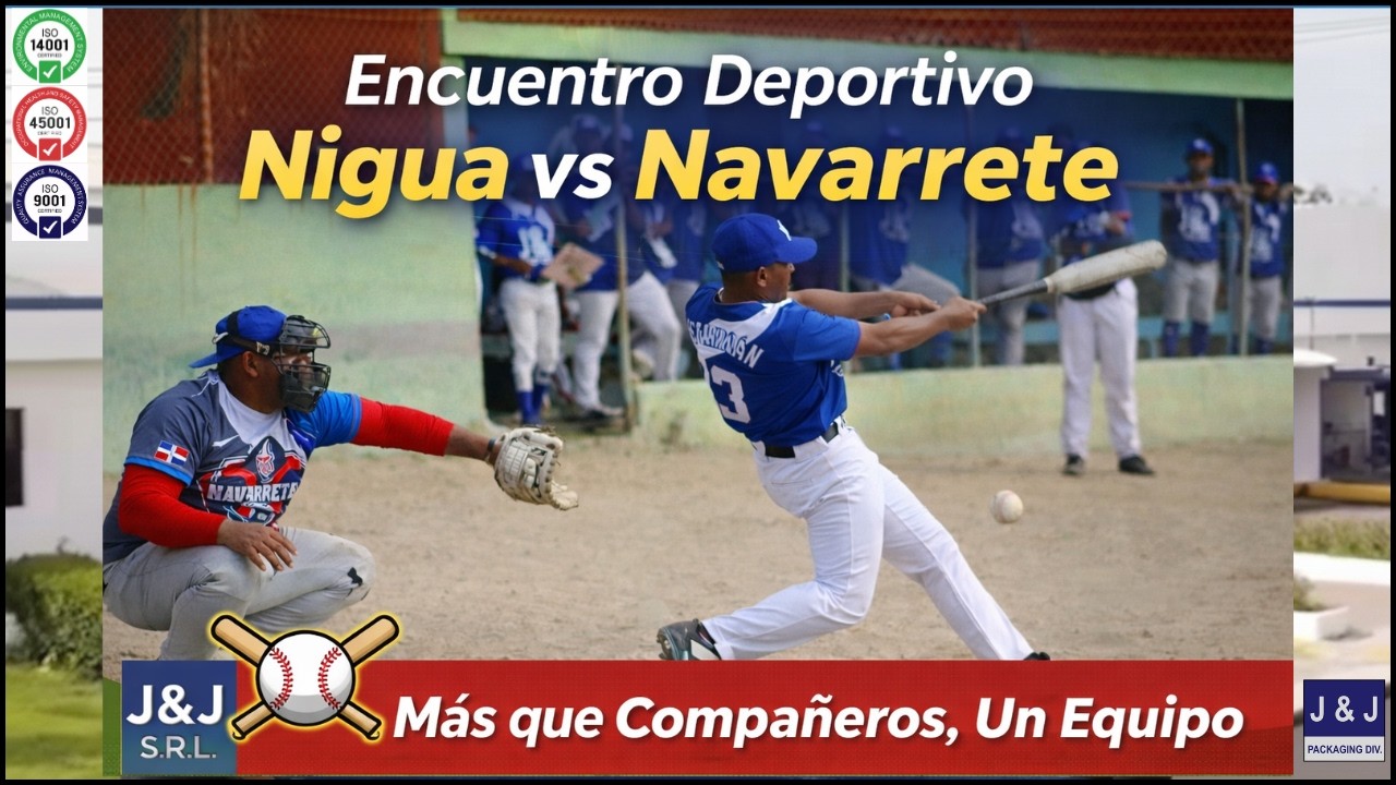 Cartonera J&J une a sus Plantas ⚾ | Encuentro Deportivo (Softball) Nigua vs Navarrete
