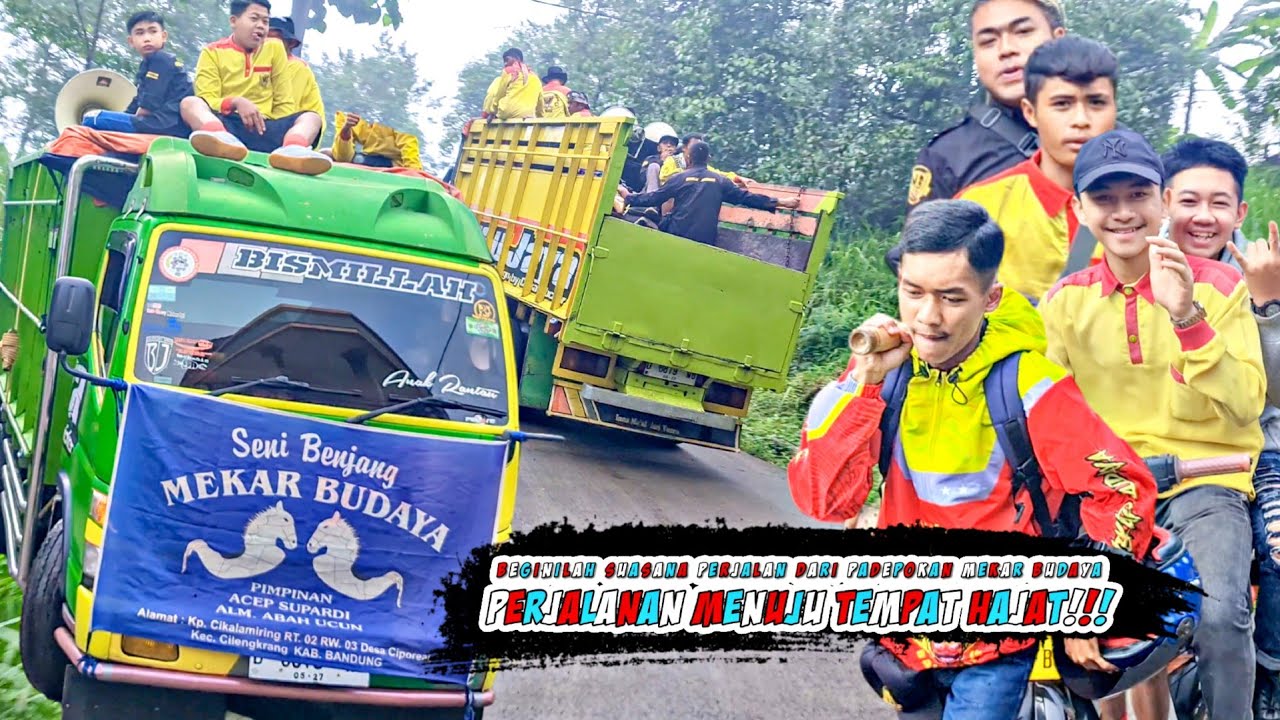 PERJALANAN DARI PADEPOKAN!!! MENUJU LOKASI HAJAT TANJAKAN PANJANG - Seni Benjang Mekar Budaya