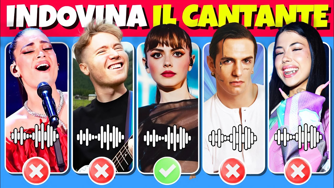 INDOVINA IL CANTANTE dalla sua canzone più recente 🎶🔥 Anna Pepe, Annalisa, Olly, Alfa, Elodie