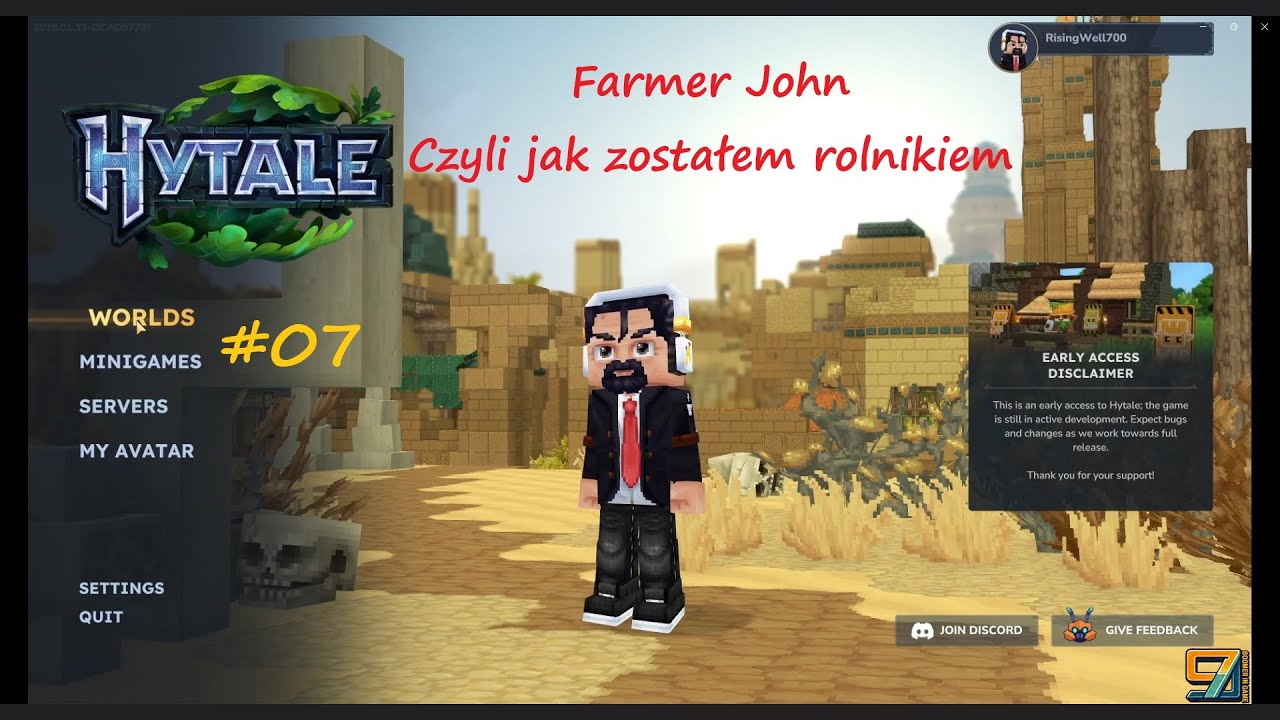 HYTALE #07 *Farmer John - Czyli jak zostałem rolnikiem*