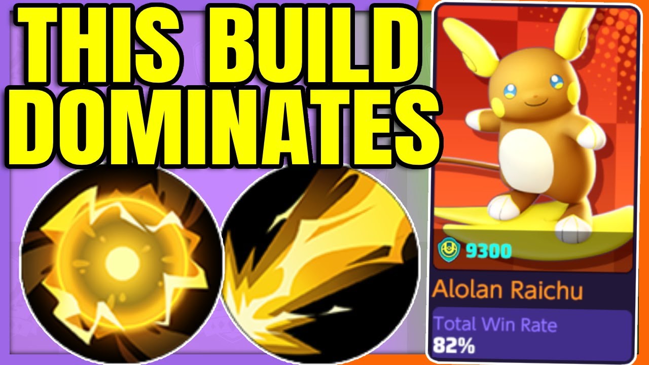 If you aren't playing this RAICHU BUILD yet, you are missing out | Pokemon Unite