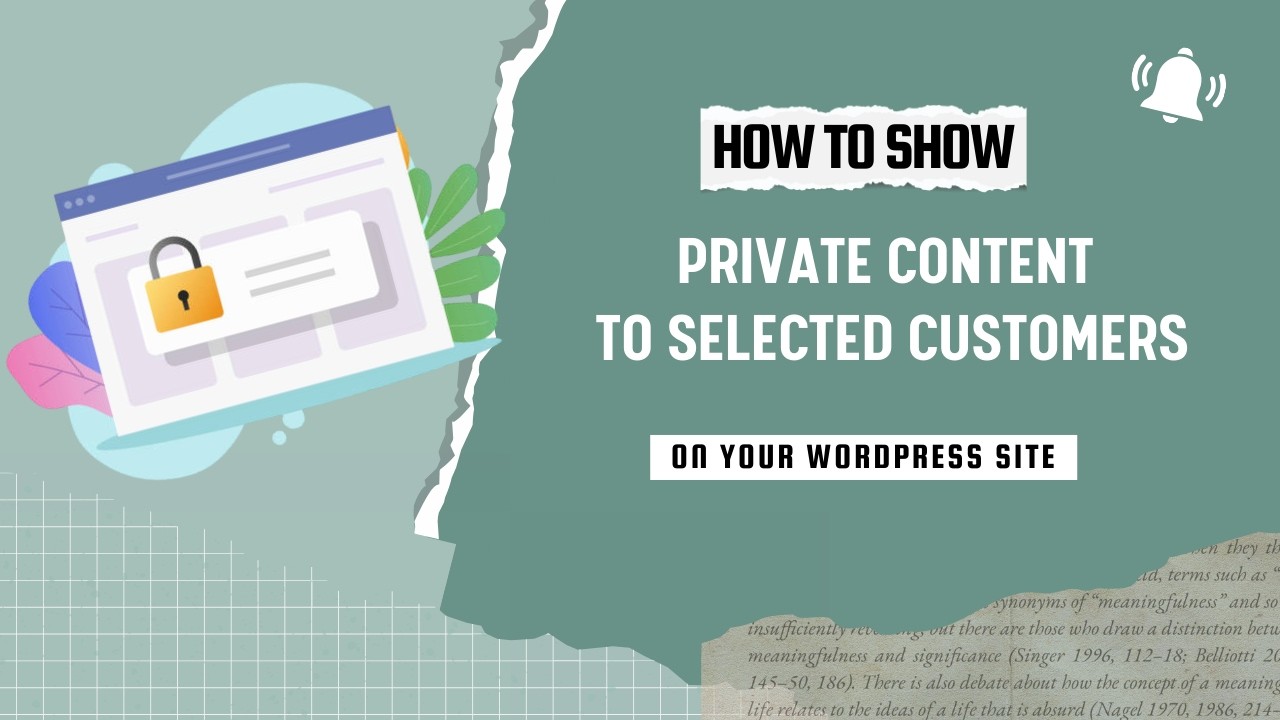How to Create a Private Customer Portal with Login-Restricted Pages in WordPress