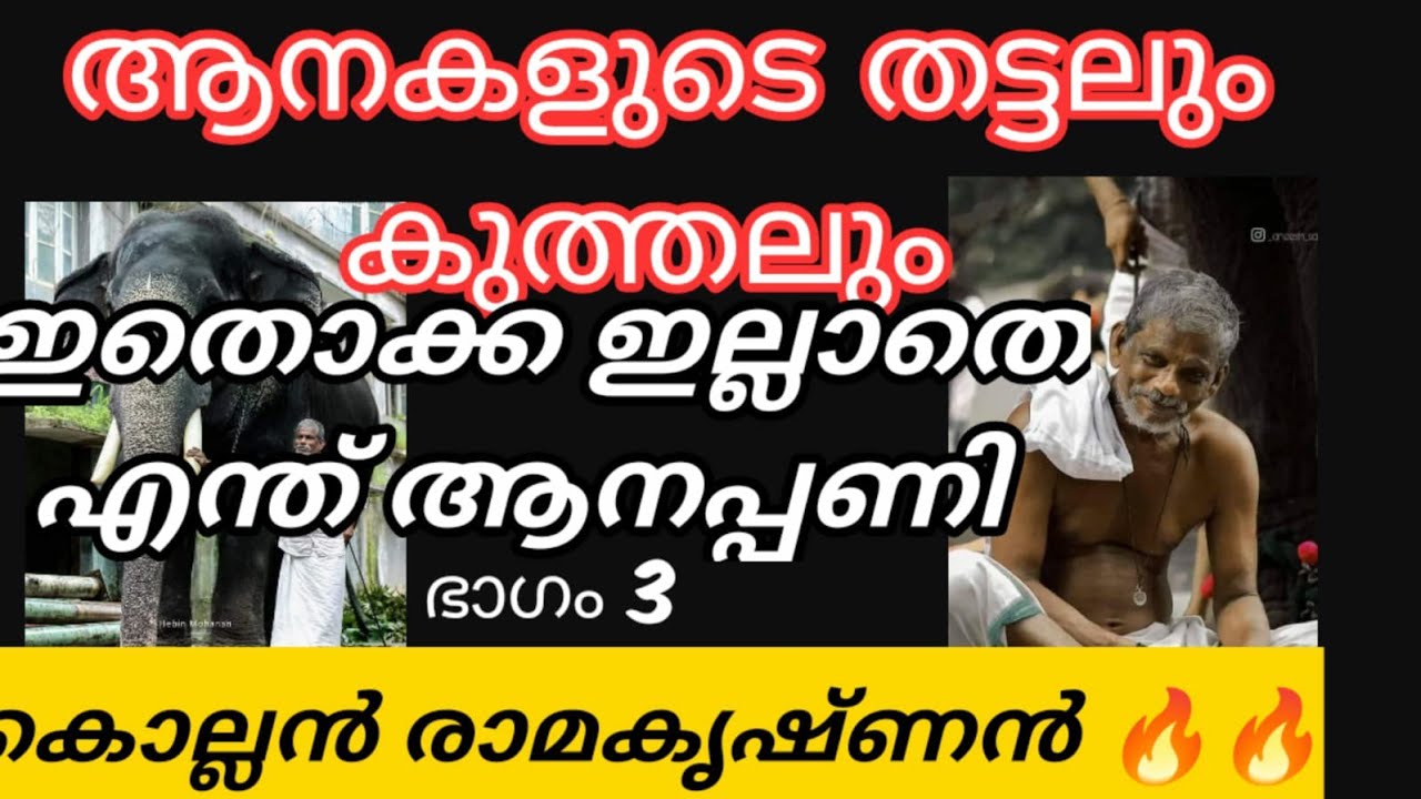 kollan ramakrishnan new video ആനപ്പണിയിലെ മറക്കാനാവാത്ത അനുഭവങ്ങൾ പങ്കുവെച്ചു കൊല്ലൻ രാമകൃഷ്ണൻ