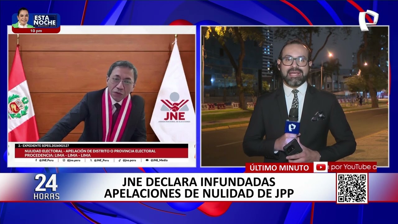 JNE declara infundadas apelaciones de nulidad de Juntos por el Per&uacute;