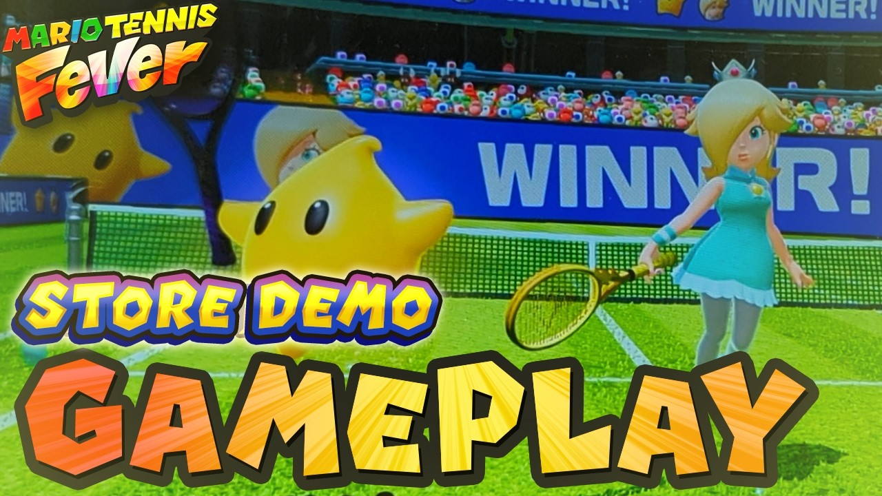 NEW Mario Tennis Fever Gameplay! (Full Store Demo)