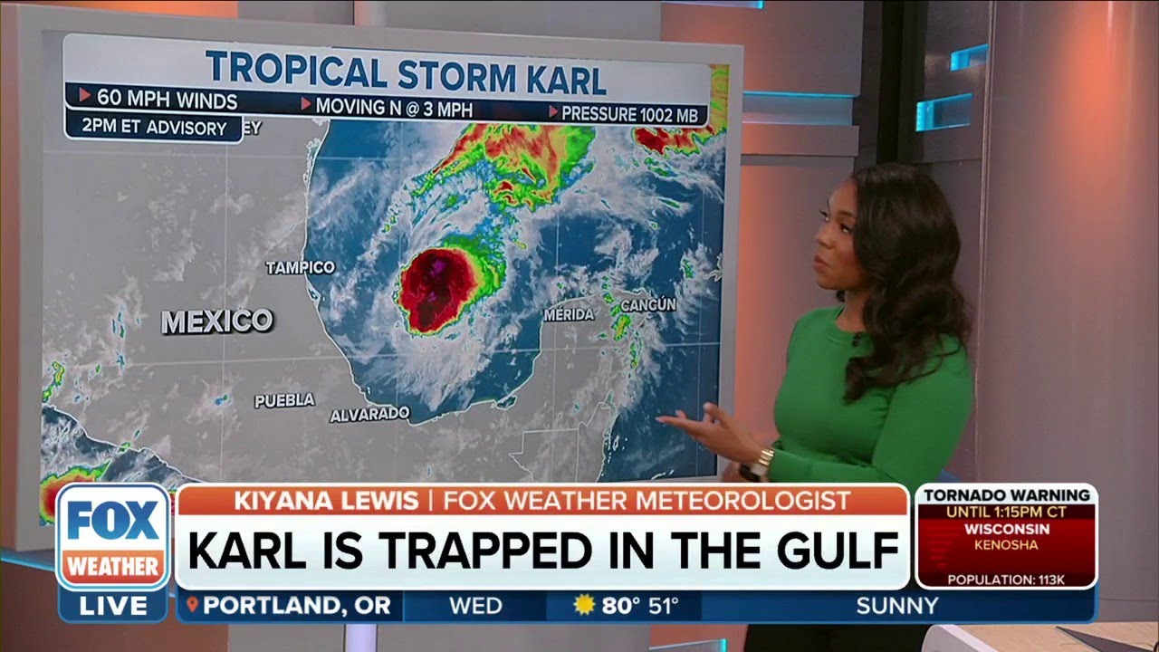 Tropical Storm Karl Expected to Make Landfall in Mexico Friday