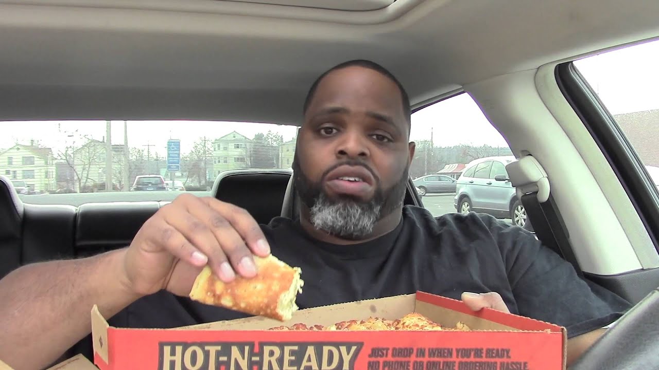 Little Caesars White Garlic Chicken Pizza