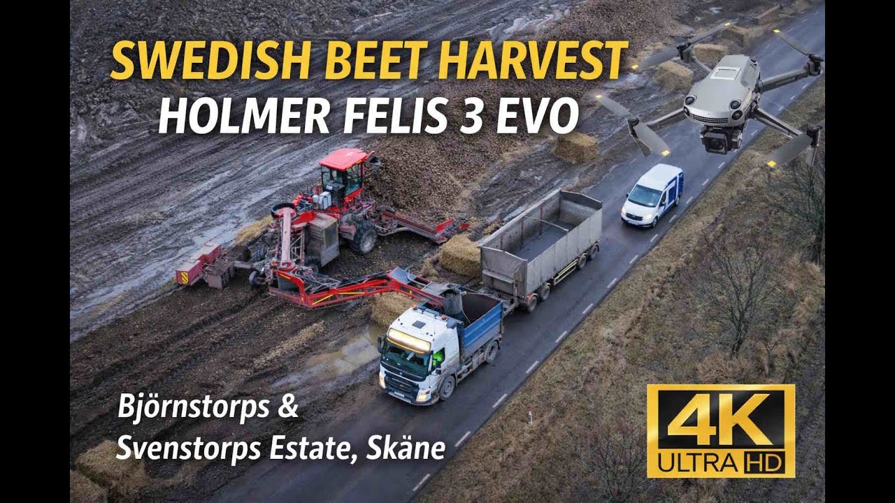 Björnstorps gods i Skåne – Betupptagning från ovan med drönare