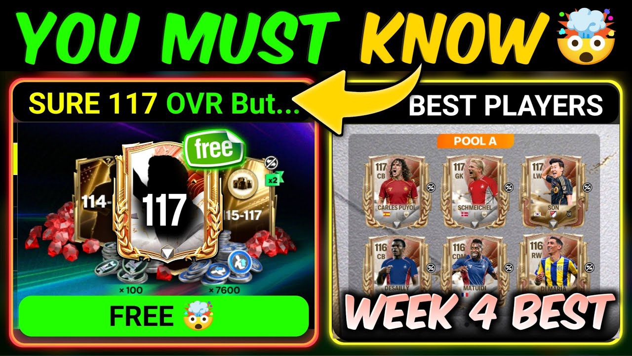В FC Mobile гарантированно получите бесплатного игрока с рейтингом 117 OVR &mdash; лучшие игроки 4-й не...