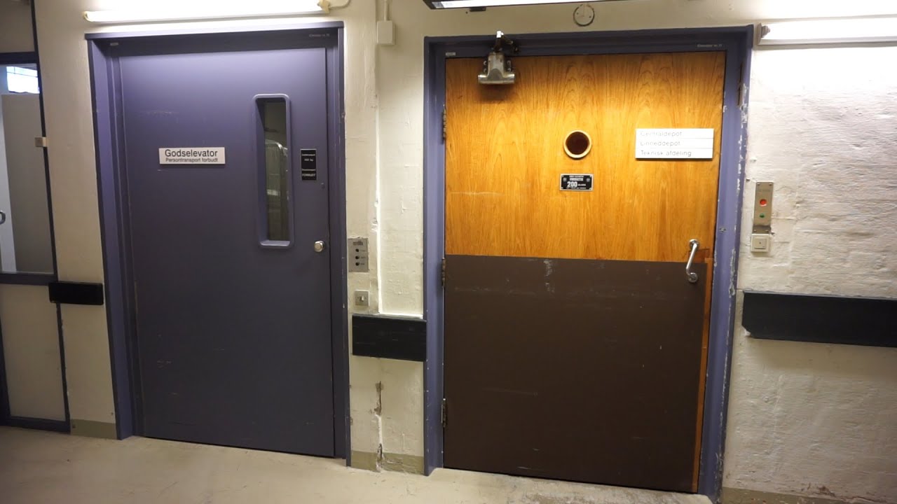 Machine Room Tour! 1955 Thomas B. Thrige traction elevators @ Hospital, Frederikshavn, Denmark