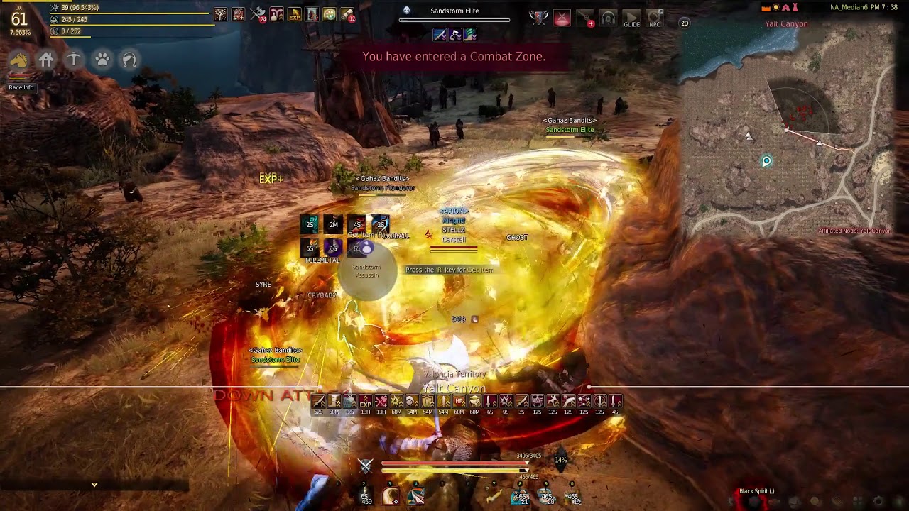 Black Desert Online - Gahaz Bandits Rotation (Cliff)