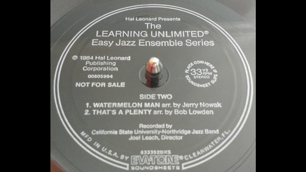 That's a Plenty, arranged by Bob Lowden