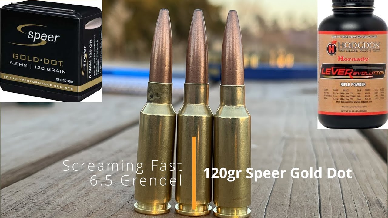 Screaming 6.5 Grendel: 120gr Speer Gold Dot в Howa Mini