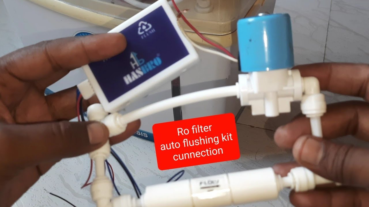 Ro water purifier auto flash system connection kaise kare | ro filter water flushing system wairing