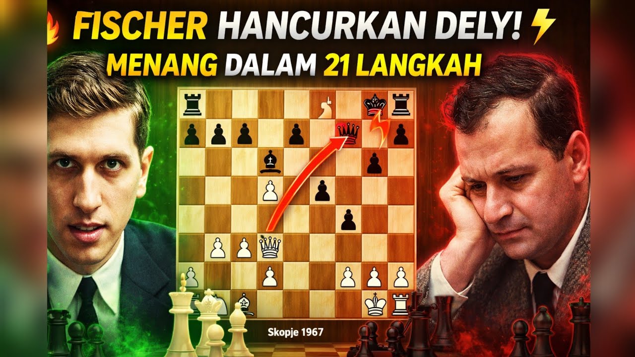 Gila! Bobby Fischer Hancurkan Peter Dely di Skopje 1967