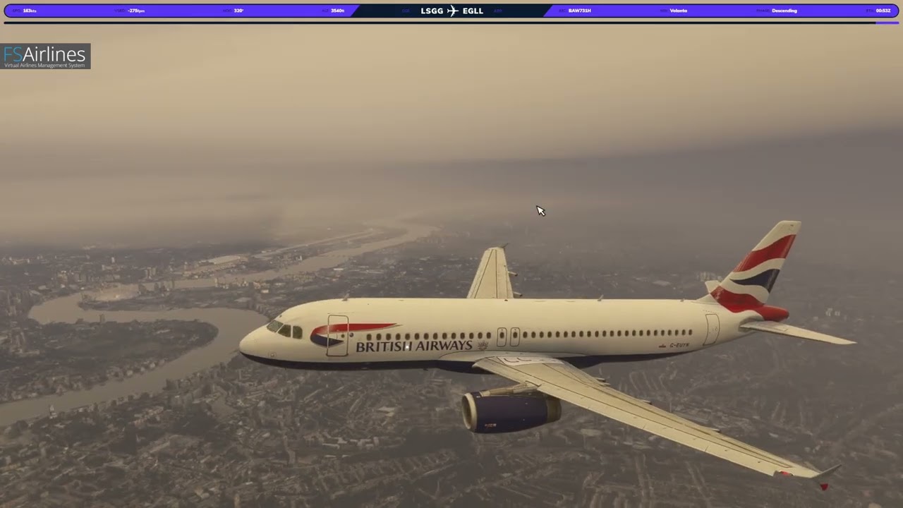[MSFS2024] FENIX A320 IAE EGLL ILS27R SUNSET VOLANTA 2002226