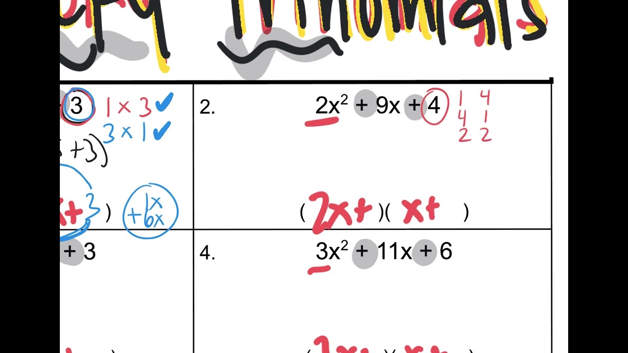 Factoring Tricky Trinomials 1