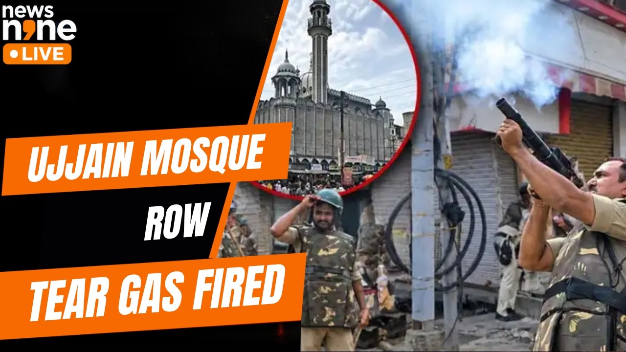 Ujjain Mosque Demolition: Police Fired Tear Gas After Stone-Pelting Near Shahi Masjid | MP