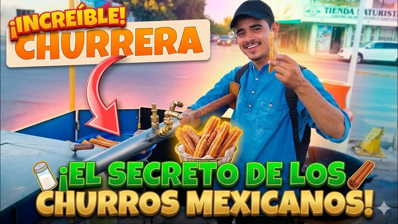 CHURROS MEXICANOS | ASÍ SE HACEN LOS CHURROS CALLEJEROS MEXICANOS