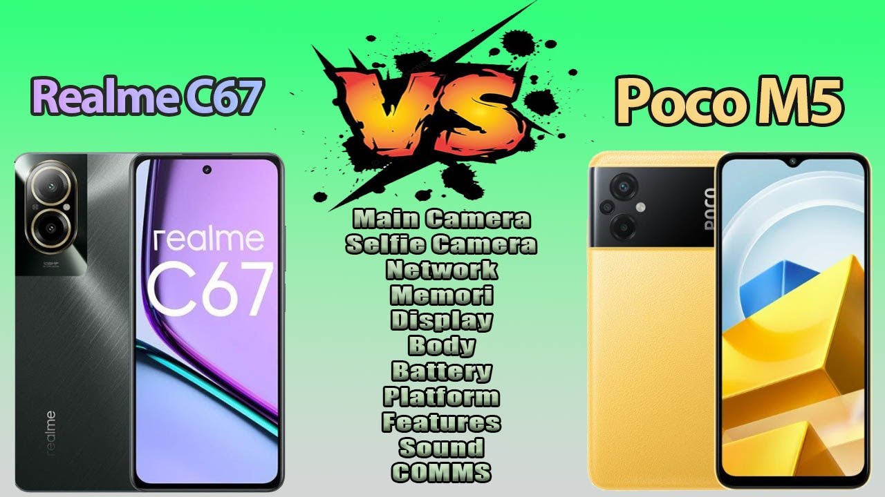 Realme C67 Vs Poco M5 Comparison