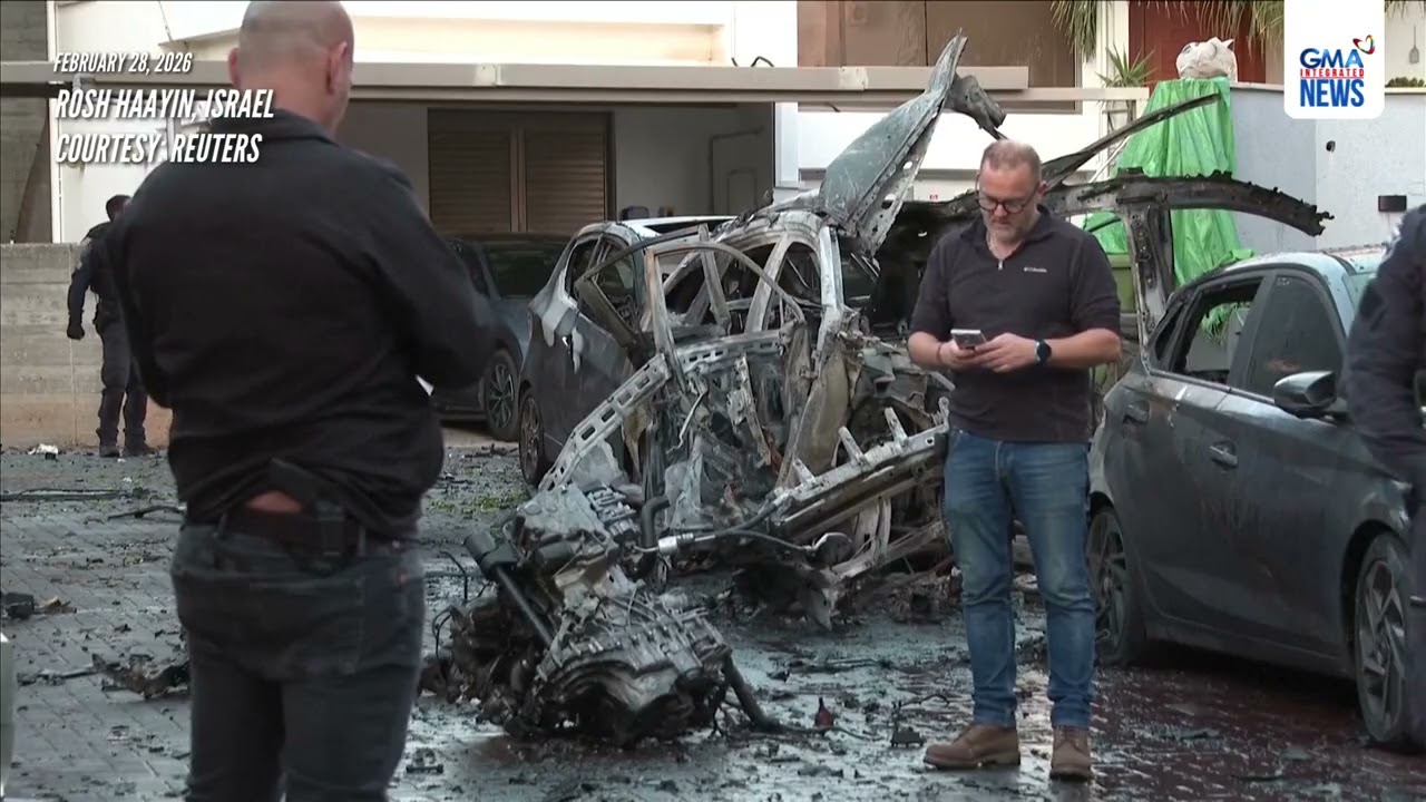 Security inspects damage in central Israel as sirens urge residents to... | GMA Integrated News