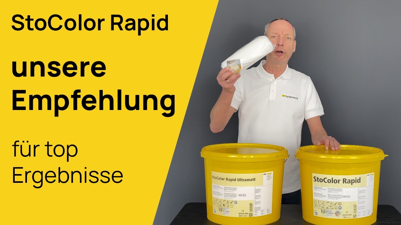 StoColor Rapid - die Lieblingsfarbe der Profis. Erkl&auml;rt von Farbenbote dem Sto Onlineshop