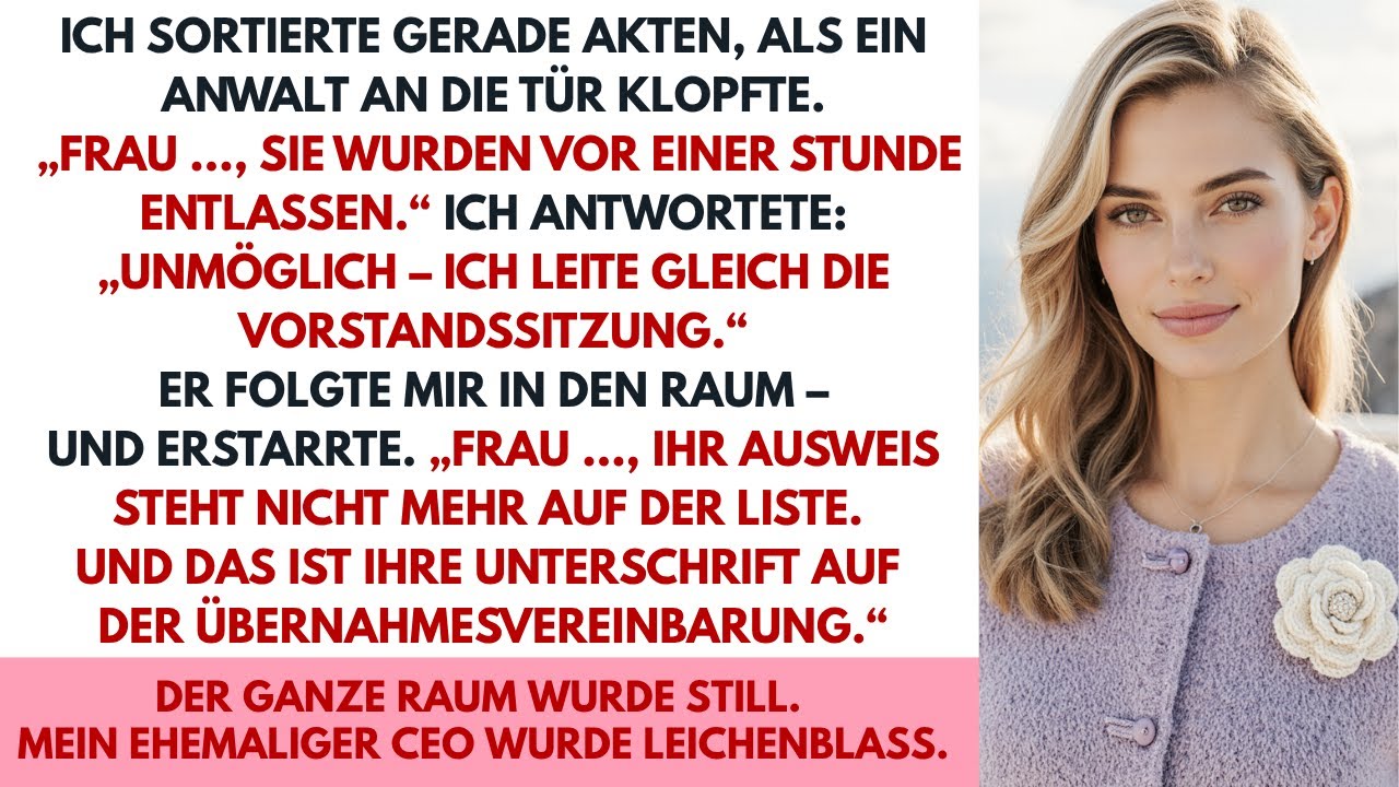 Ich wurde vor der Vorstandssitzung entlassen – dann übernahm ich und entließ den CEO.