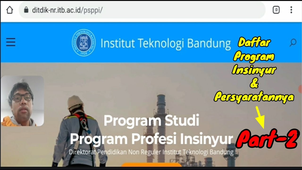 DAFTAR PROGRAM INSINYUR DAN PERSYARATANNYA - PART 2