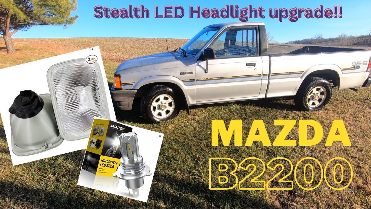 Бюджетная модернизация светодиодных фар MAZDA B2200