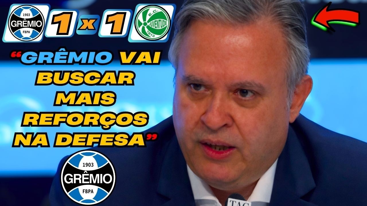ANTÔNIO DUTRA FALOU TUDO! 🔥 Coletiva Completa Grêmio 1x1 Juventude Pós-Jogo HOJE