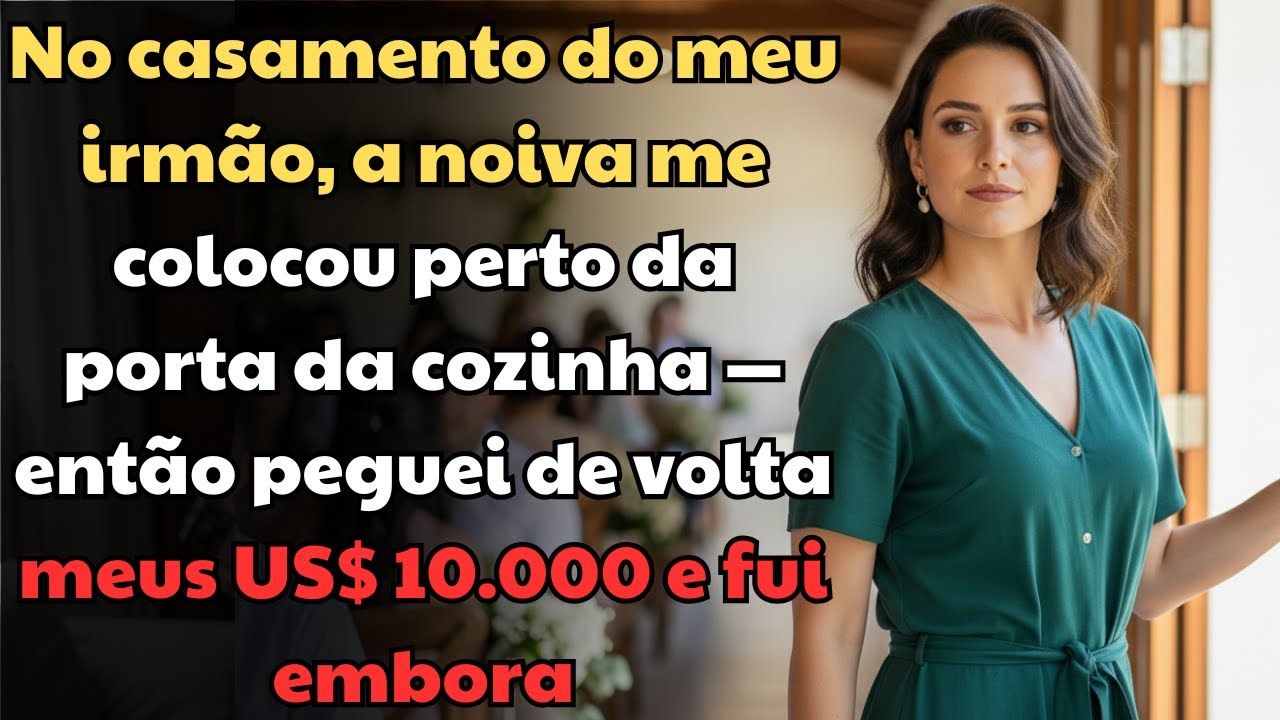 No Casamento do Meu Irmão, Fui Humilhado — Então Peguei de Volta Meus US$ 10.000 e Fui Embora