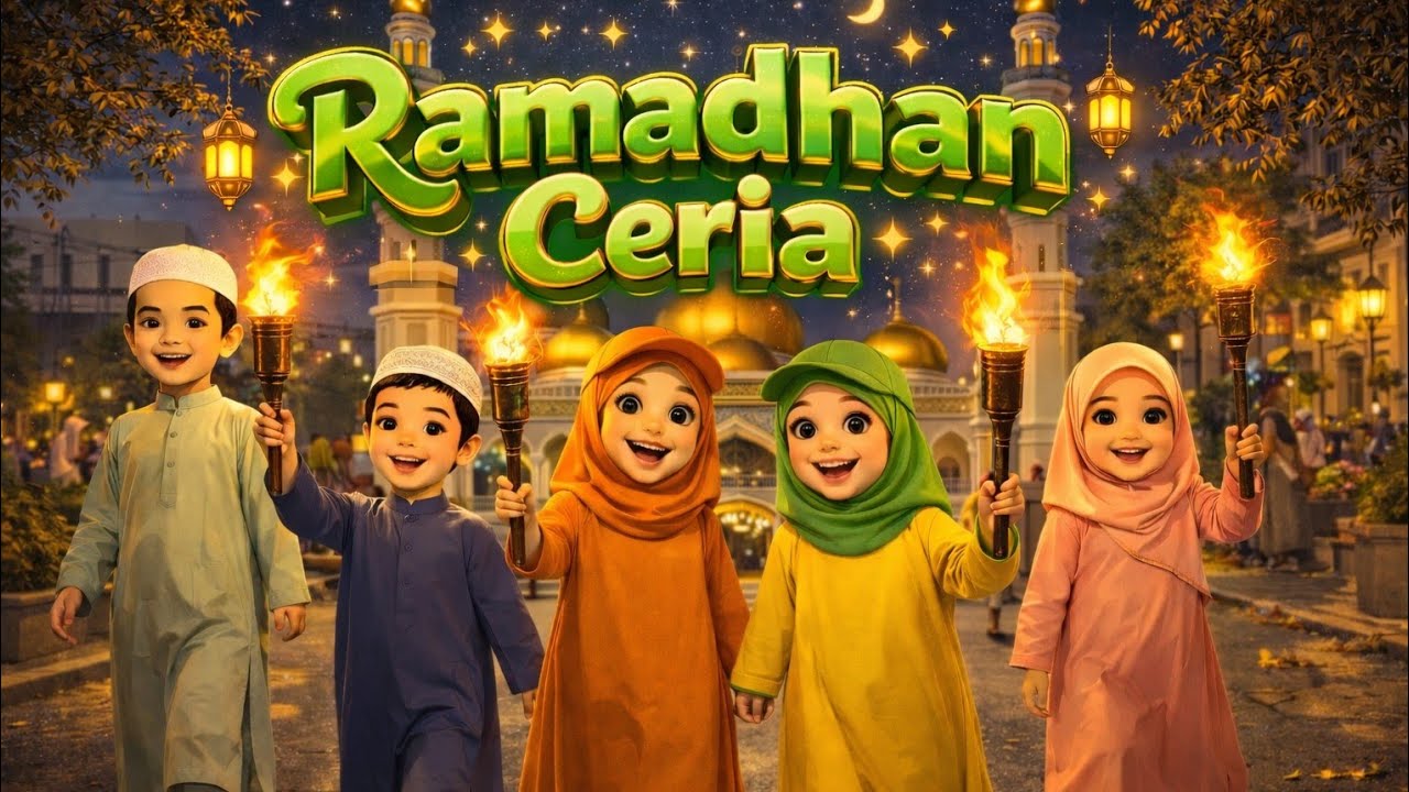 Ramadhan Ceria – Lagu Anak Islami Penuh Keceriaan & Semangat Ibadah! 🎶
