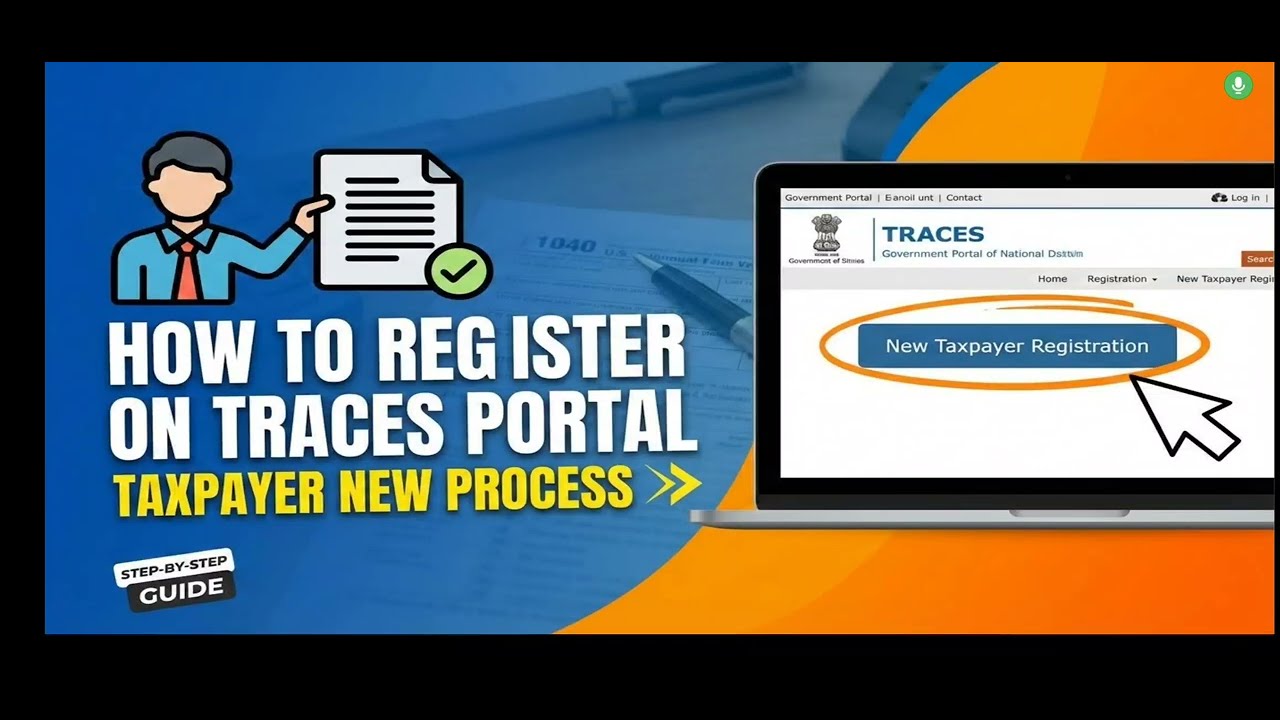 How to register on TRACES PORTAL AS TAXPAYER FIRST TIME NEW PROCESS