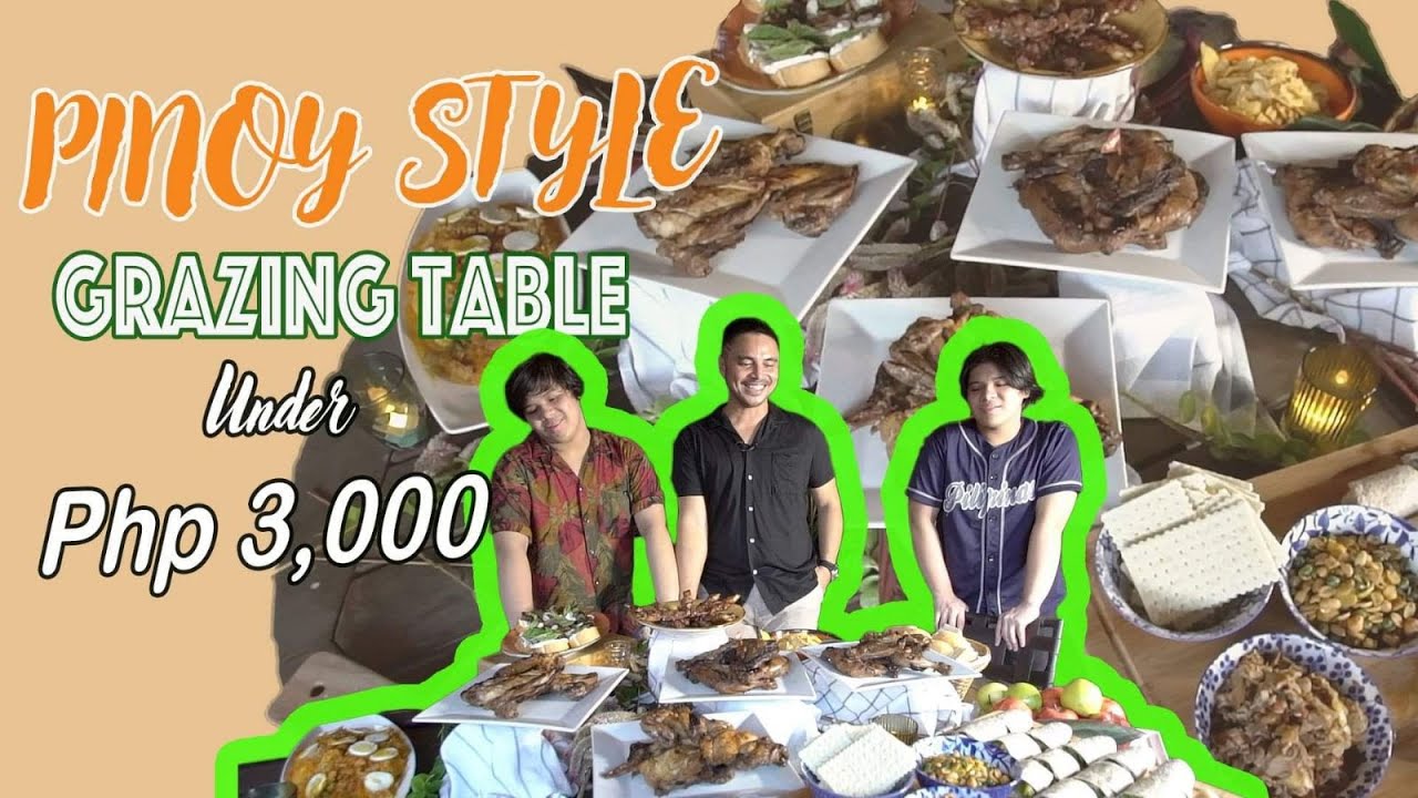My first attempt to do a grazing table Pinoy-style, perfect idea for parties at home.