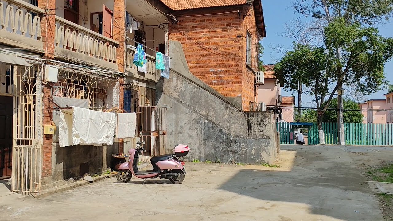 Walk in a Poor Community in Southwest China. The poor area in Liuzhou, Guangxi Province.