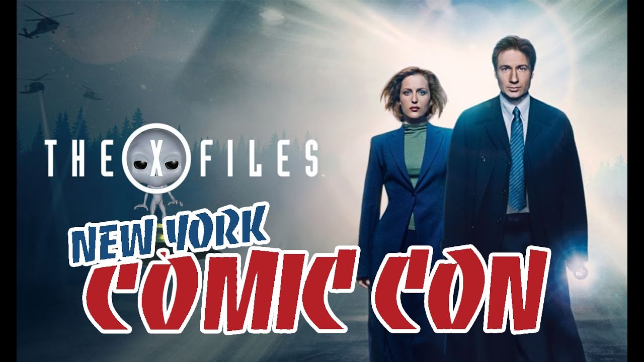Панель «Секретных материалов» на Comic Con 2013 в Нью-Йорке с Джиллиан Андерсон и Дэвидом Духовны